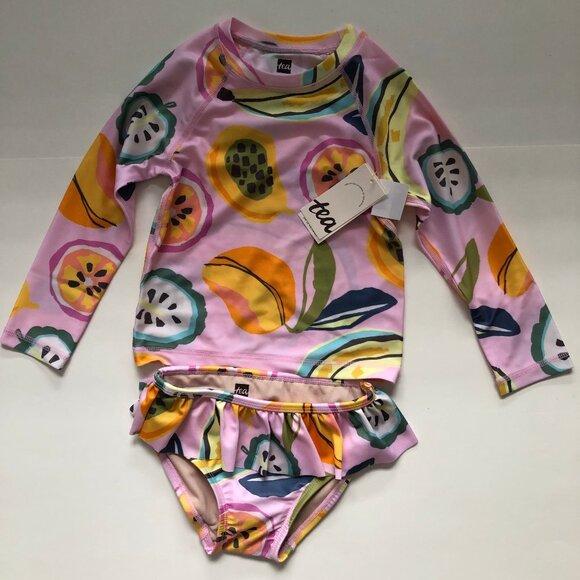 NWT Tea collection Rash Guard Baby Swim Set - Picture 2 of 2